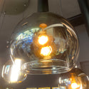 Industriële Hanglamp voor Eettafel – Smoke Glas – 5-Lichts – Dimbaar