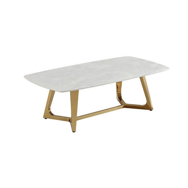 Salontafel marmer goud