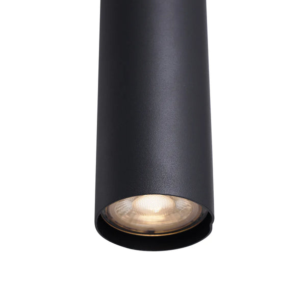 Industriële Hanglamp Eettafel – Langwerpig – Smoke Glas – 5-Lichts Geïntegreerde LED