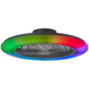 Ventilator plafondlamp waaier led 7 kleuren