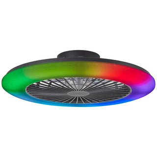 Ventilator plafondlamp waaier led 7 kleuren