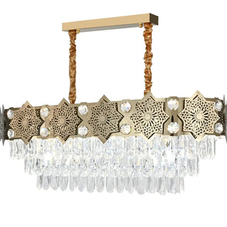 eettafel hanglamp goud