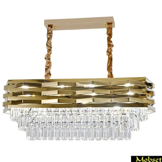 Eettafel hanglamp goud Lucia