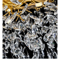 eettafel hanglamp goud