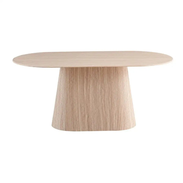 Japandi eettafel ovaal