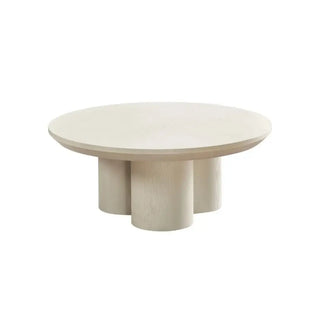 Japandi salontafel rond crème