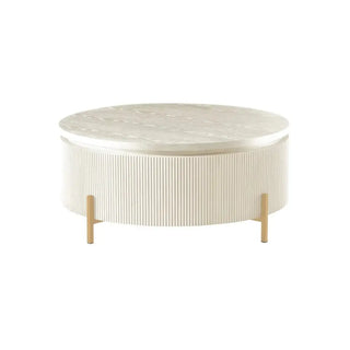 Japandi salontafel rond white