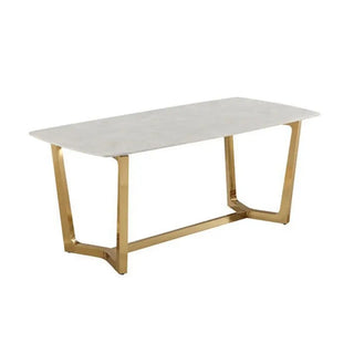 Marmer eettafel goud