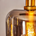 Luxueuze eettafel hanglamp 6 smoke bollen