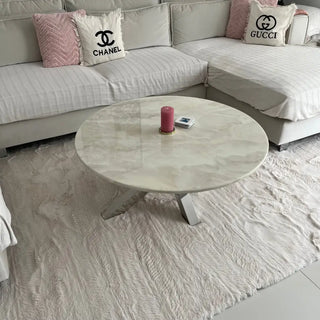 Marmerlook salontafel rond