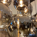 Moderne eettafel hanglamp met 6 verstelbare smoke appel bollen