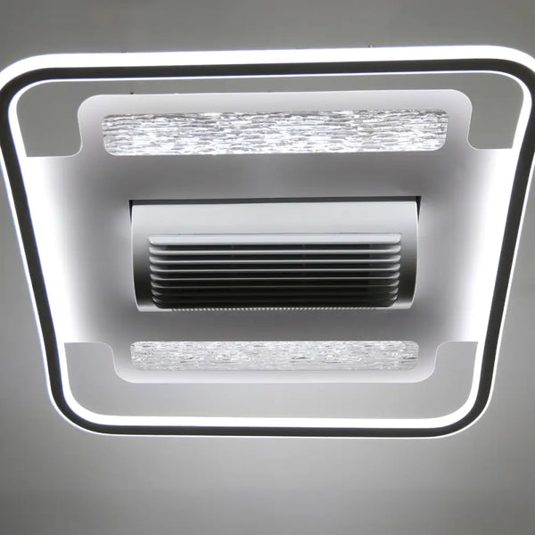 Plafondlamp ventilator bladlood rechthoekig