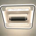 Plafondlamp ventilator bladlood rechthoekig
