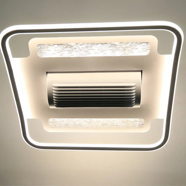 Plafondlamp ventilator bladlood rechthoekig