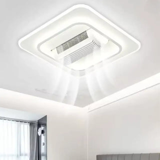 Plafondlamp ventilator bladlood rechthoekig