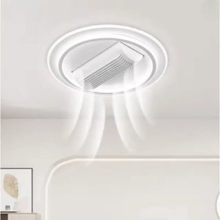 Plafondlamp ventilator bladloos rond
