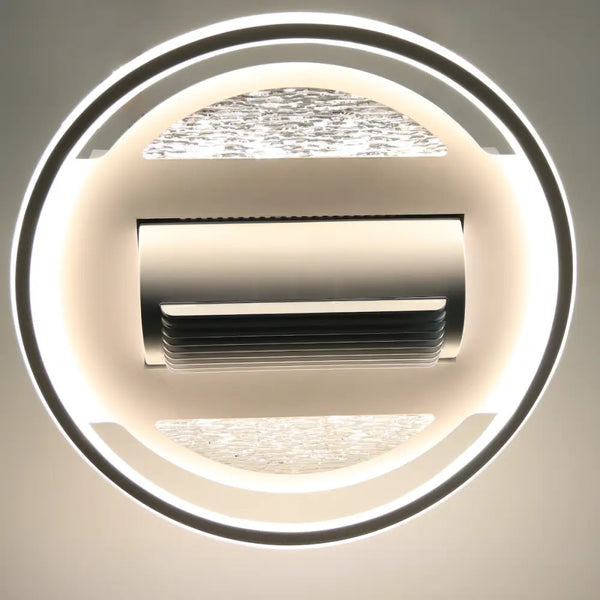 Plafondlamp ventilator bladloos rond