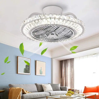 Plafondlamp ventilator glas RGB Kleuren