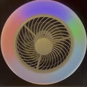Ventilator plafondlamp waaier led 7 kleuren