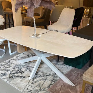 Rechthoekige eettafel wit