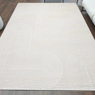 Vloerkleed laagpolig crème Dina