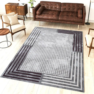 Vloerkleed laagpolig grijs Bella