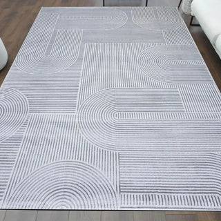 Vloerkleed laagpolig grijs Esra