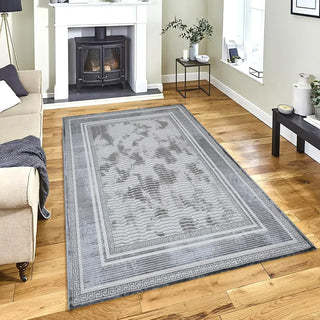 Vloerkleed laagpolig grijs Weave