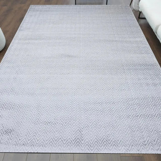 Vloerkleed laagpolig licht grijs Sophia