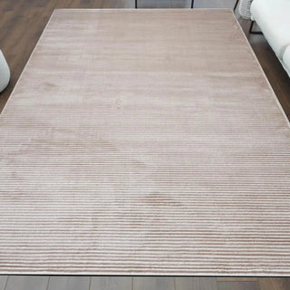 Vloerkleed laagpolig taupe Saar