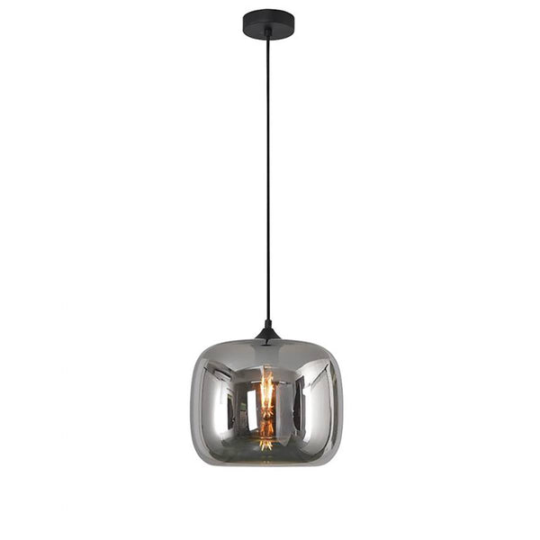 Hanglamp 1 bol smoke glas - Mobset Home
