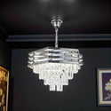 Moderne Kroonluchter Hanglamp – Zilver 45 Ø