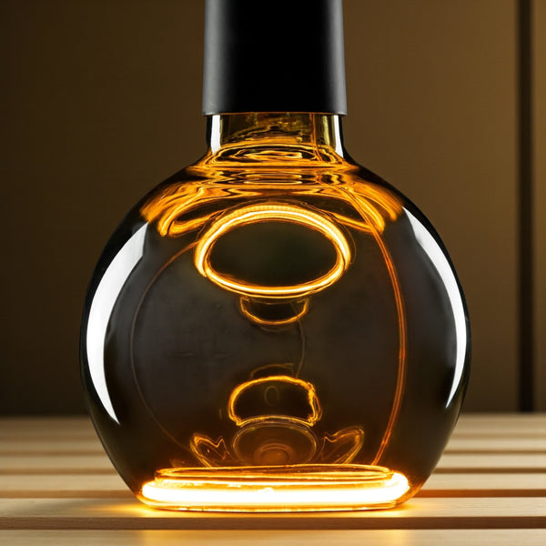 LED Floating Lichtbron E27 Amber Glas