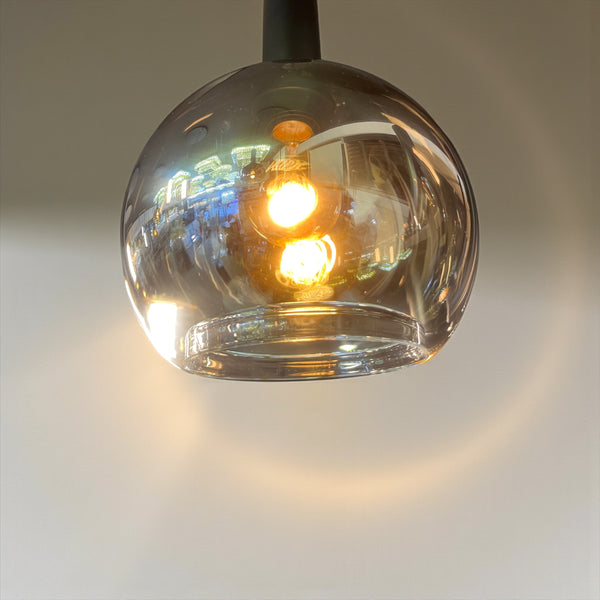 Industriële Hanglamp voor Eettafel – Smoke Glas – 7-Lichts – Dimbaar