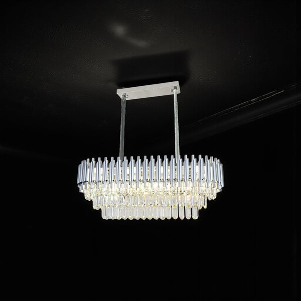 Eettafel hanglamp zilver Lora
