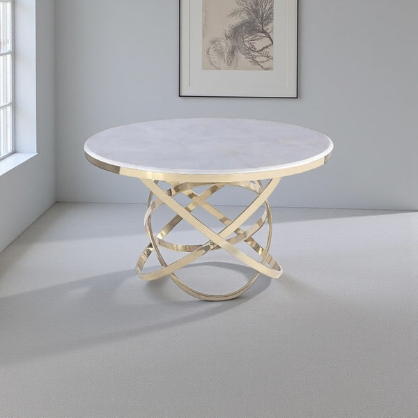 Ronde marmeren eettafel design