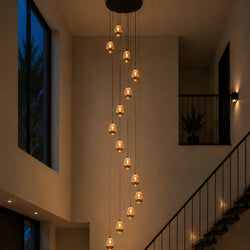 Vide Hanglamp Goud Led - 14 Lichtpunten