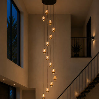 Vide Hanglamp Goud Led - 14 Lichtpunten