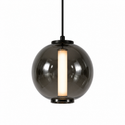 Industriële Hanglamp Eettafel – Langwerpig – Smoke Glas – 5-Lichts Geïntegreerde LED