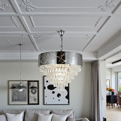 Hanglamp Kroonluchter Zilver Tessa 60 Ø