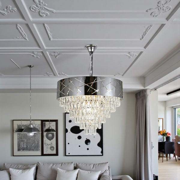 Hanglamp Kroonluchter Zilver Tessa 60 Ø
