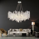 Luxe hanglamp Kroonluchter met kristallen stenen - 8 Lichtpunten