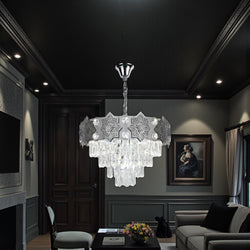 Hanglamp Kroonluchter Zilver Elina 60 Ø