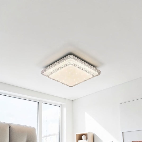 Plafondlamp led dimbaar 3 kleuren afstandsbediening 40x40cm