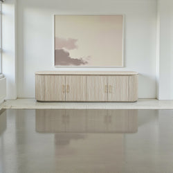 Tv-meubel Japandi travertin - Beige