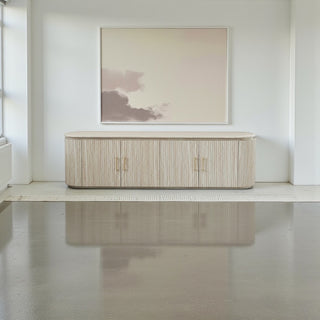 Tv-meubel Japandi travertin - Beige