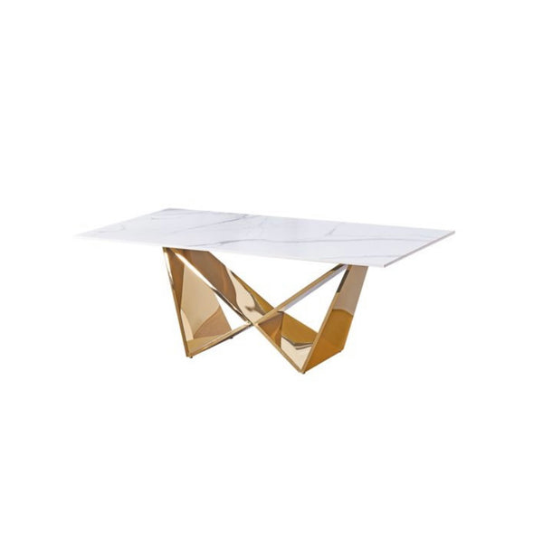 Salontafel marmer Estella goud