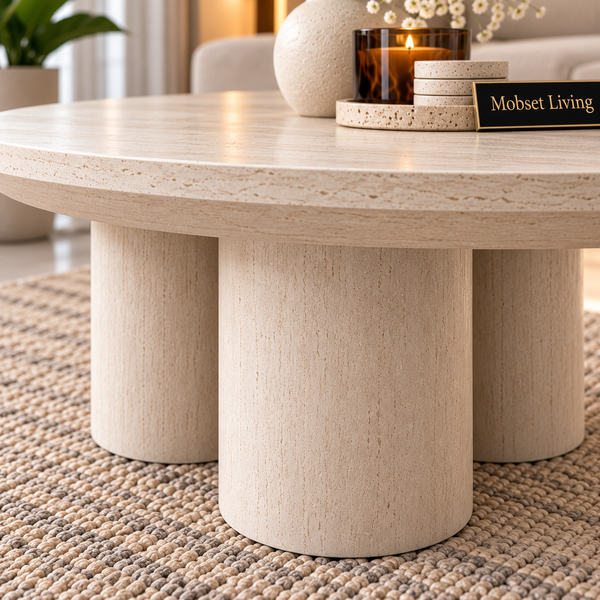 Salontafel Mangohout Crème 3  Potig - 100 cm