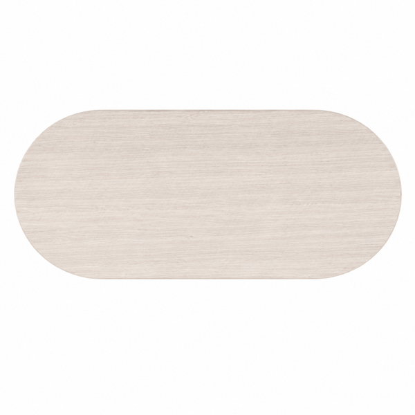 Eettafel Ovaal Japandi 2 potig Travertin