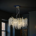 Luxe Hanglamp Kroonluchter Goud met Kristallen Stenen - 6 Lichtpunten